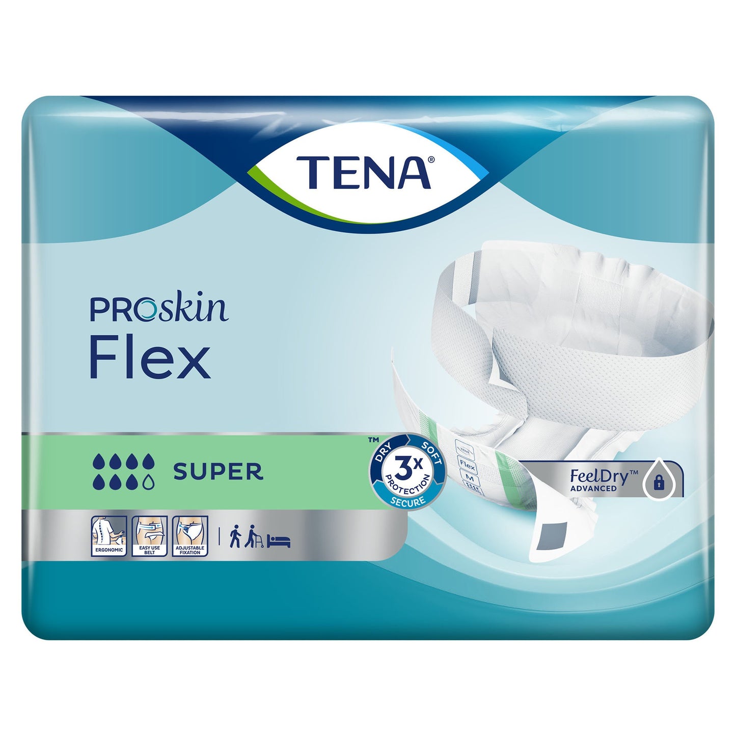 BRIEF, TENA SUPER SZ12 28"X42"(30/PK 3PK/CS) SCAPER