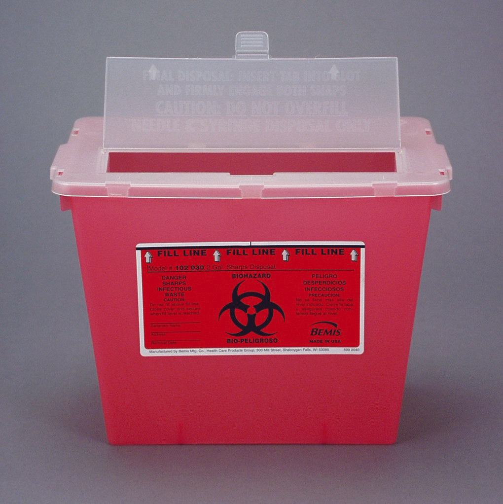 CONTAINER, SHARPS RED 2GL (30/CS)