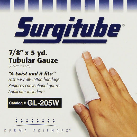 BANDAGE, SURGITUBE GAUZE WHT SZ2 7/8" 5YDS