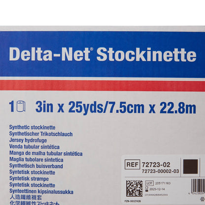 STOCKINETTE, CAST DELTA-NET TUBULAR BLK 3" (2RL/CS)