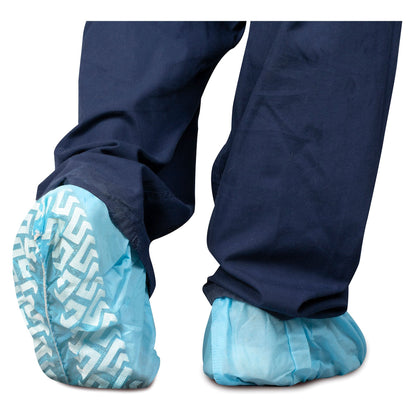 SHOE COVER, NON SKID BLU (100/BG 10BG/CS)