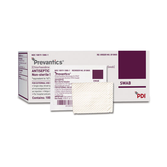 PAD, SWAB PREVANTICS 1ML (100/BX 10BX/CS)