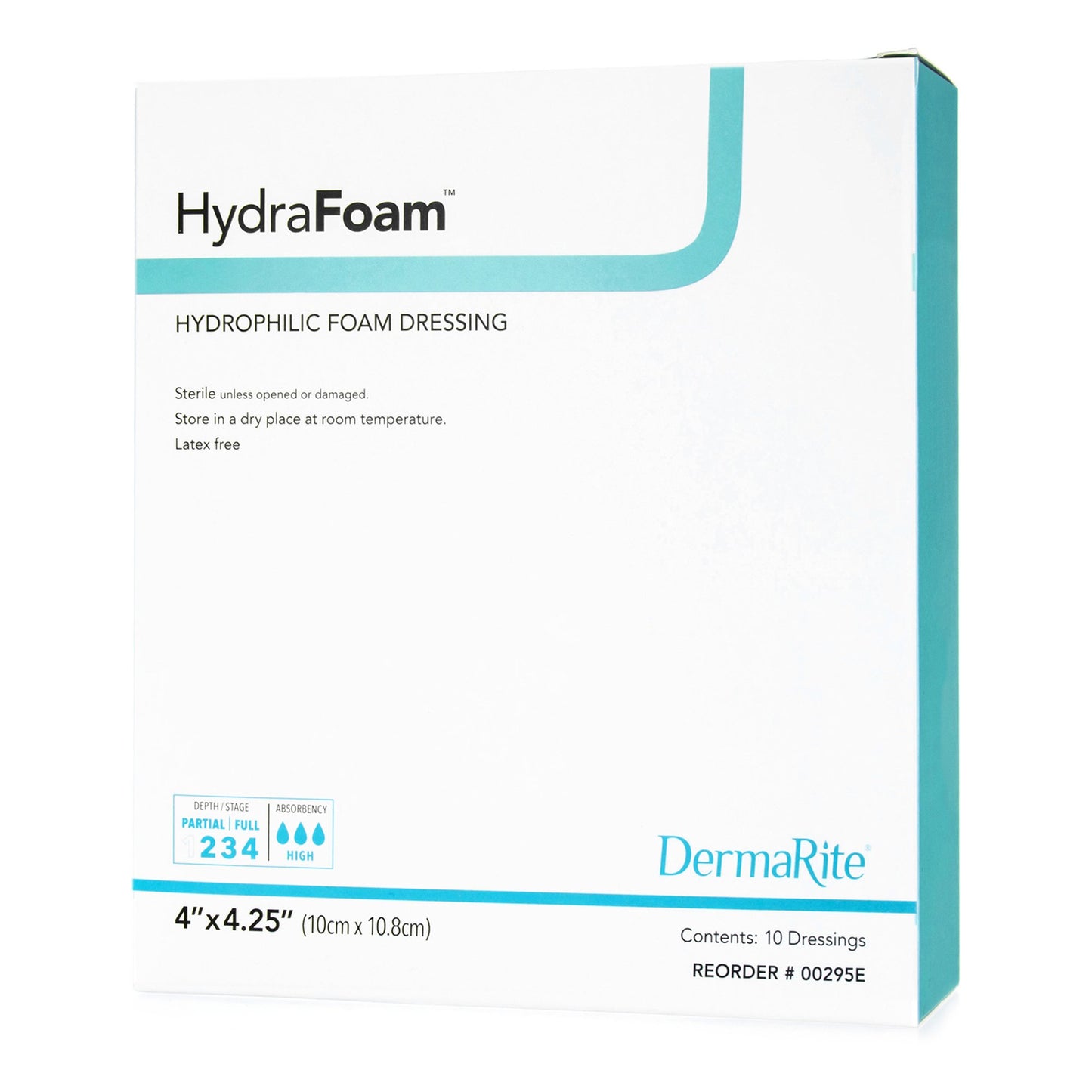 DRESSING, HYDRAFOAM 4X4.25" (10/BX)