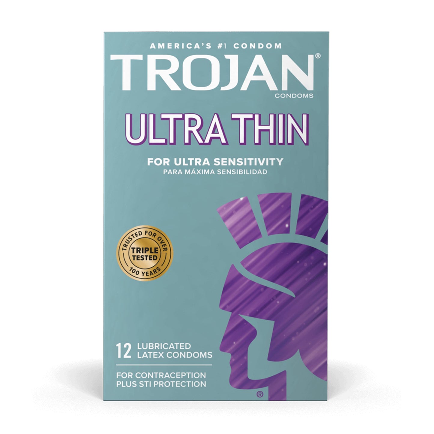 CONDOM, TROJAN ULTRA THIN LUBRICATED (12/BX)