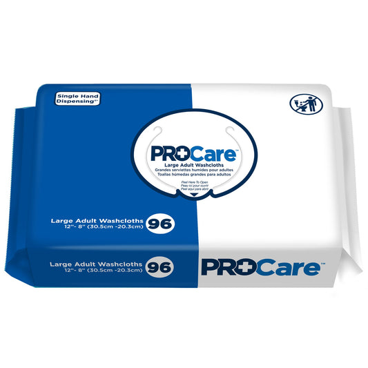 WASHCLOTH, PROCARE ADLT (96/PK6PK/CS)