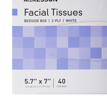 TISSUE, FACIAL BEDSIDE BOX 2PLY WHT 5.7"X7.0" (40/BX 200BX/C