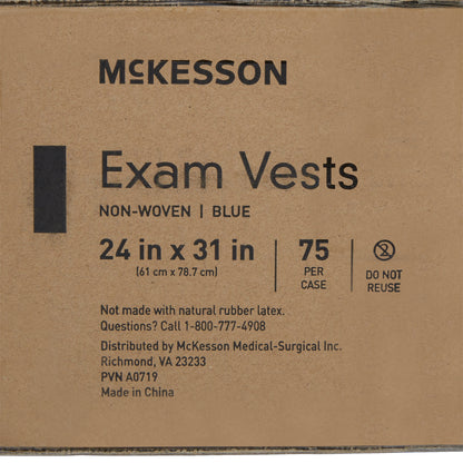 VEST, EXAM BREAST BLU 24"X31" (75/CS)