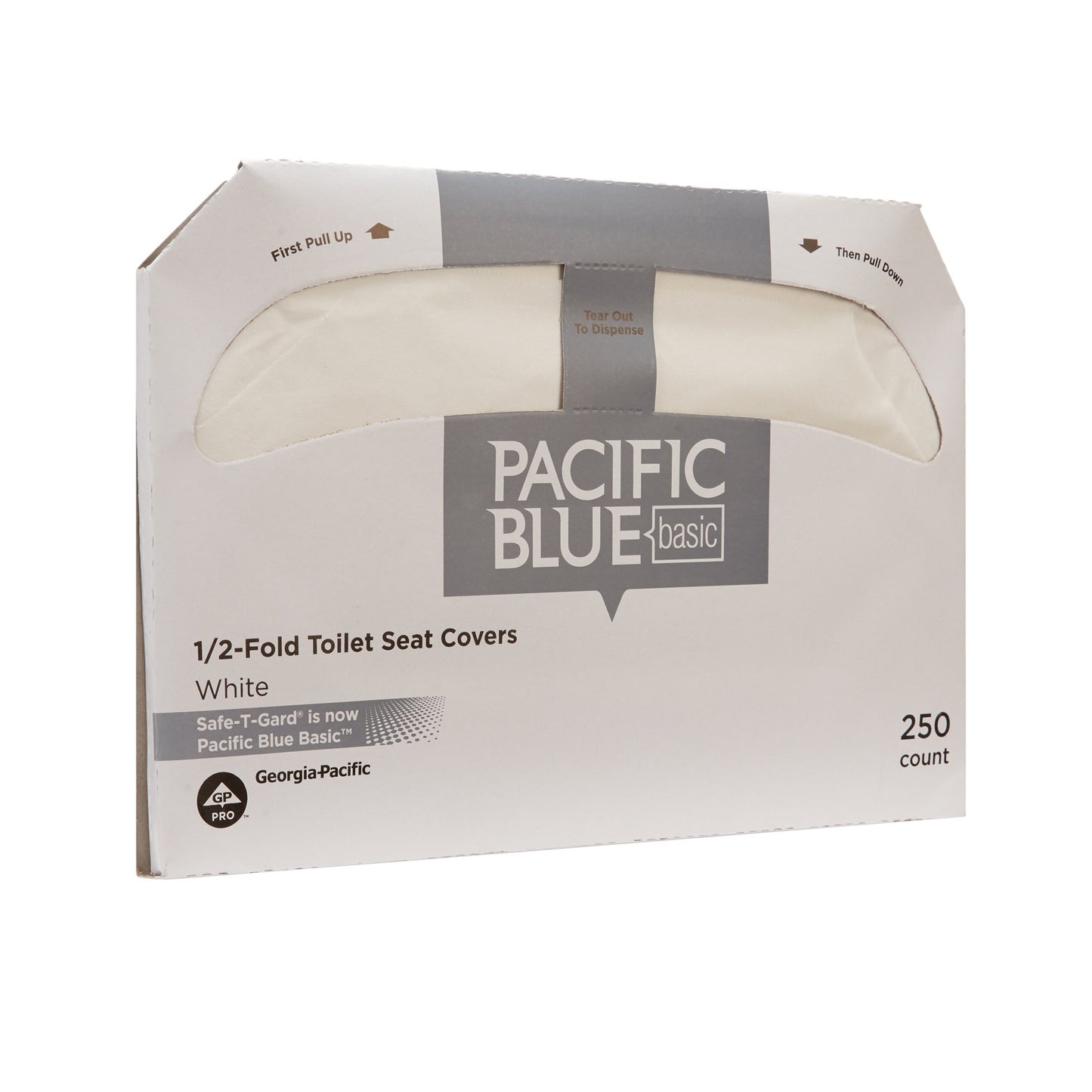 COVER, TOILET SEAT HALF-FOLD WHT (250/BX 20BX/CS)