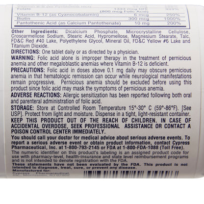 RENA-VITE, TAB 0.8MG (100/BT) OTC