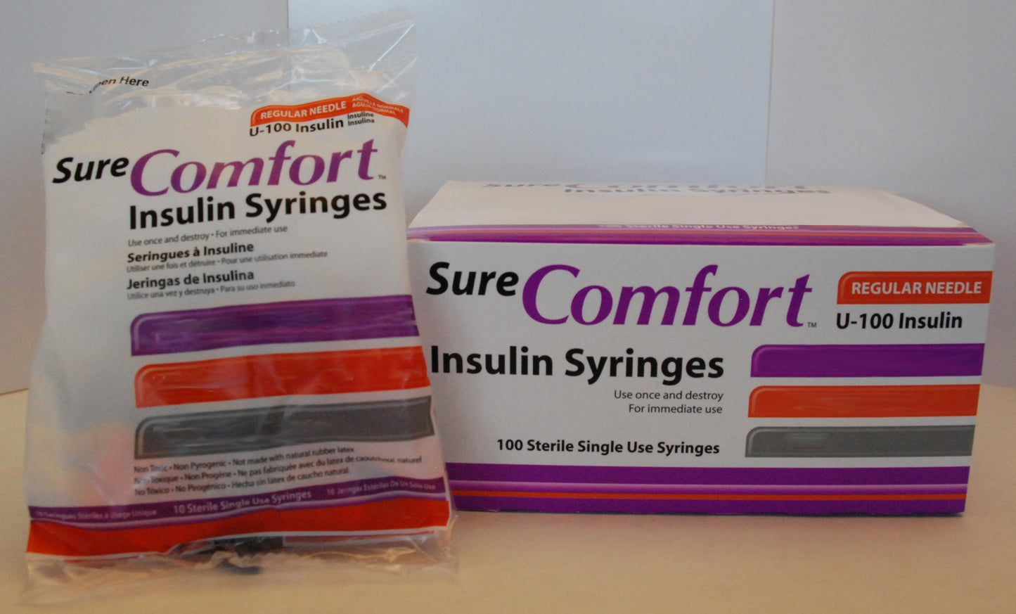 SYRINGE, INSULIN SURECOMFORT .5ML 31GX5/16" (5BX/CS)