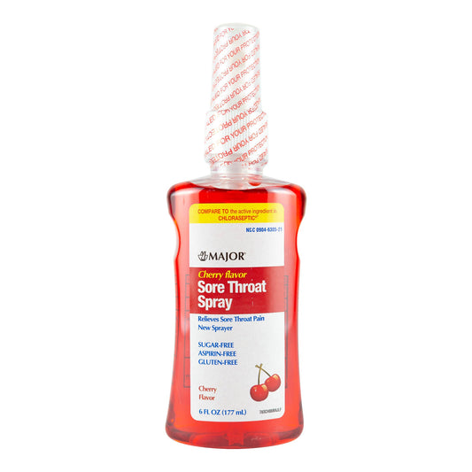 SORE THROAT SPRAY, LIQ CHERRY 1.4% 6OZ