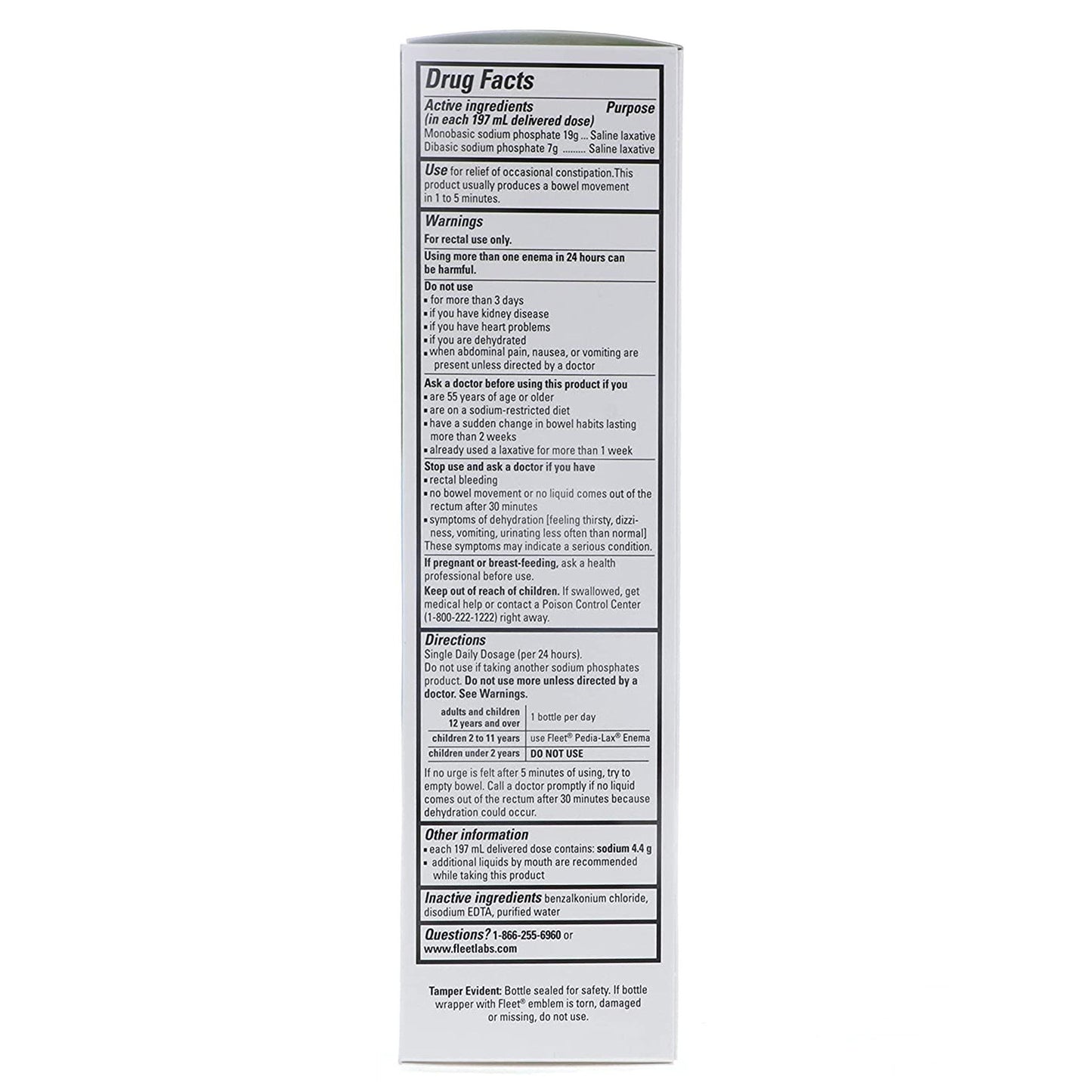 ENEMA, FLEET EXTRA 7.8OZ