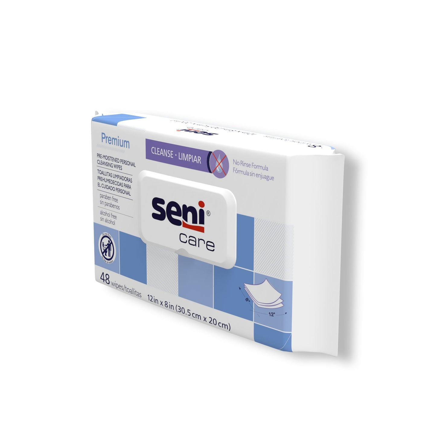 WASHCLOTH, PERINEAL SENI CARE 12"X8" (48/PK 12PK/CS)
