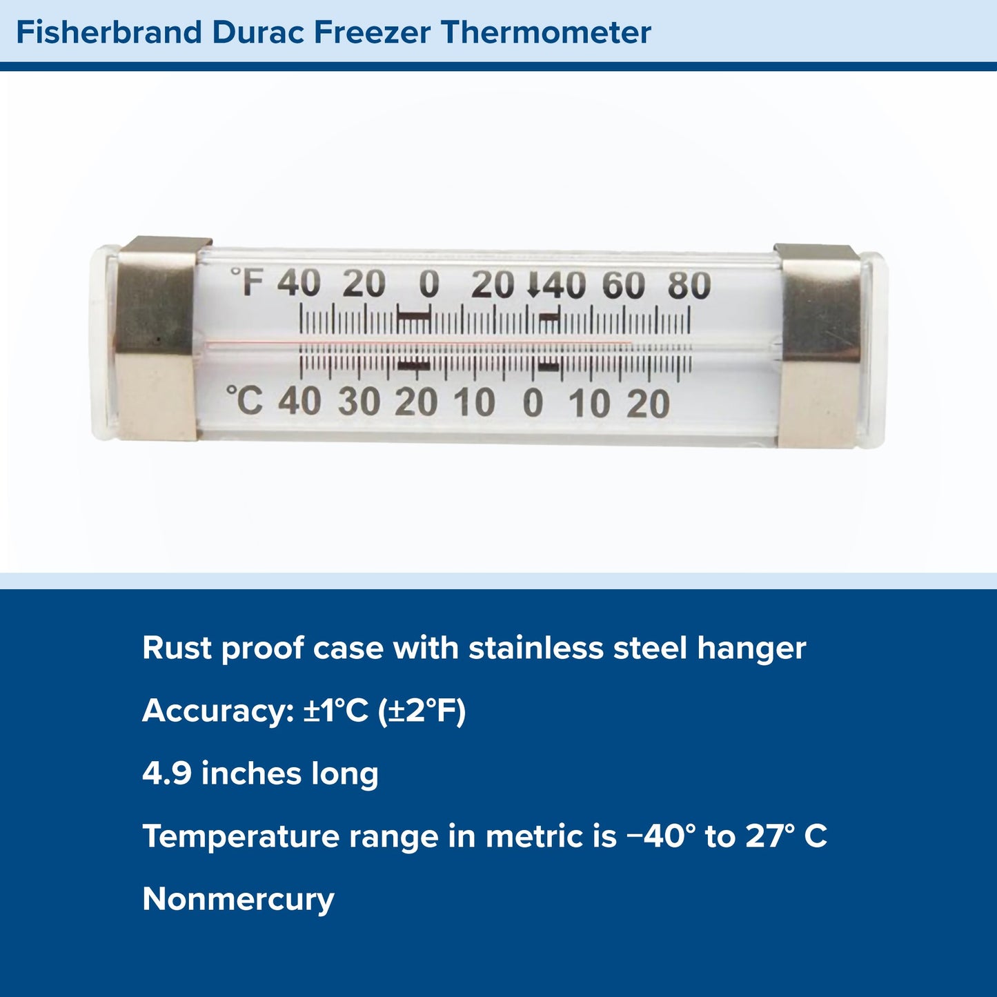 THERMOMETER, REFRIGERATOR/FREEZER DURAC FSHSCI