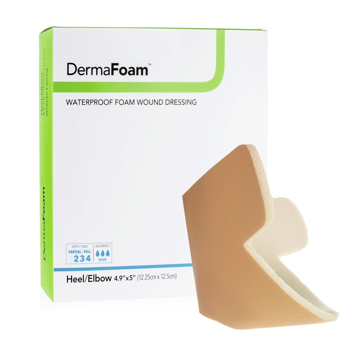 DRESSING, DERMAFOAM HEEL (5/BX)