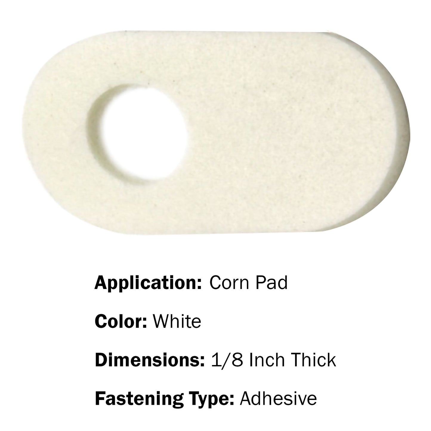 PEDI-PAD, ADH FELT RP 101A 1/8" (10/PK 48PK/CS)