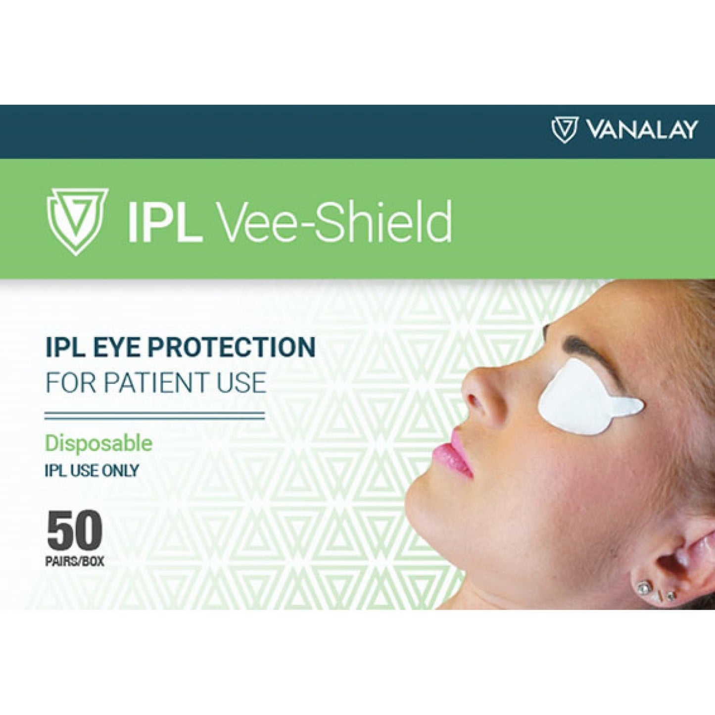 SHIELD, EYE IPL VEE PATIENT PROTECTION DISP (50PR/BX)