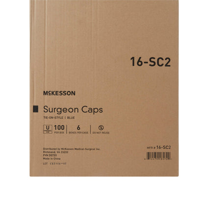 CAP, SURGEON LF UNIV BLU (100/BX 6BX/CS)