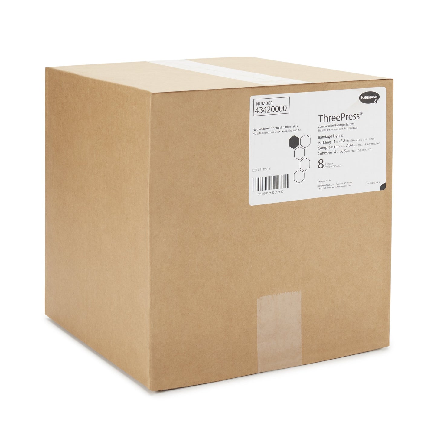 BANDAGE, COMPRESSION LF 3LAYER(8/CS)