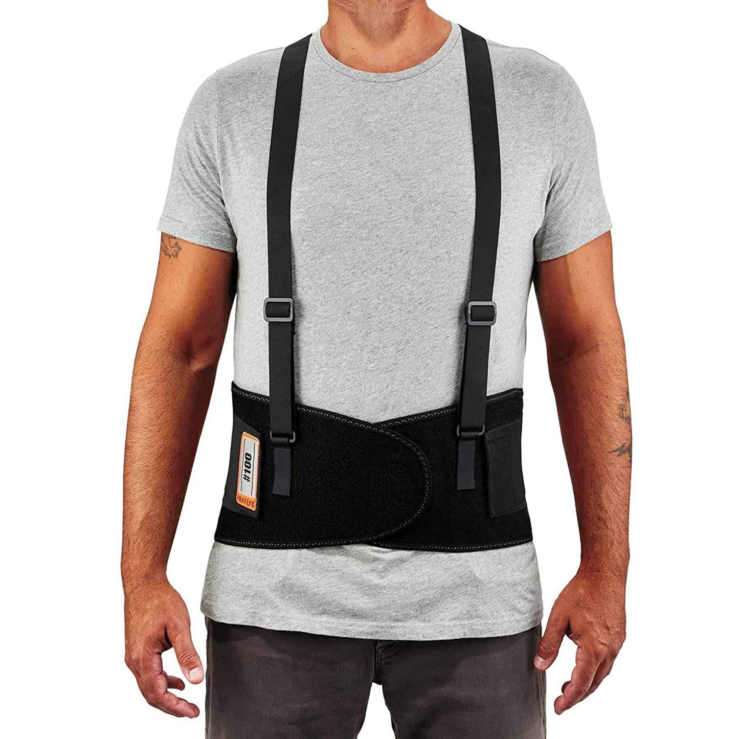BACK SUPPORT, PROFLEX ELAS 1650 BLK LG