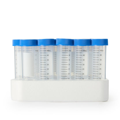 TUBE, CENTRIFUGE PP RACKED STRBLU 50ML (25/PK 20 PK/CS)