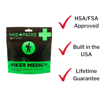 FIRST AID KIT, HIKER MEDIC GRAB&GO 34PC