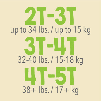 DIAPER, INCONT CUTIE PANTS XLG4-5T (19/PK 4PK/CS)