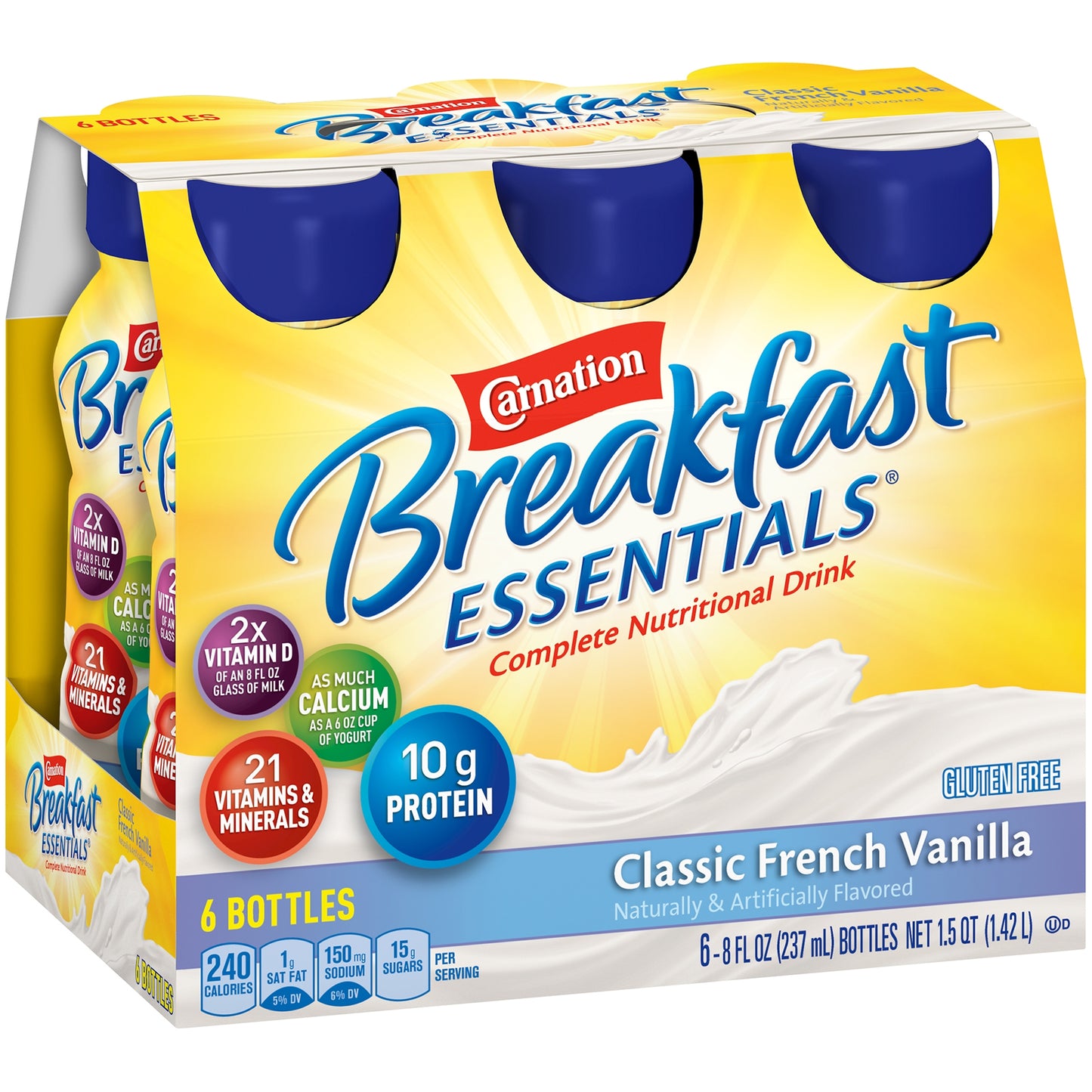 CARNATION INST BRKFST, ESSN LSRTD 8OZ BT F VAN (6/PK 4PK/CS)