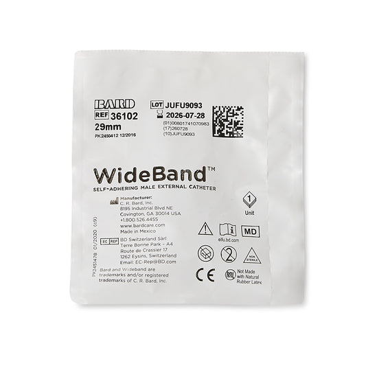 CATHETER, MALE EXTRNL WBAND MED (100/BX) RCHMED