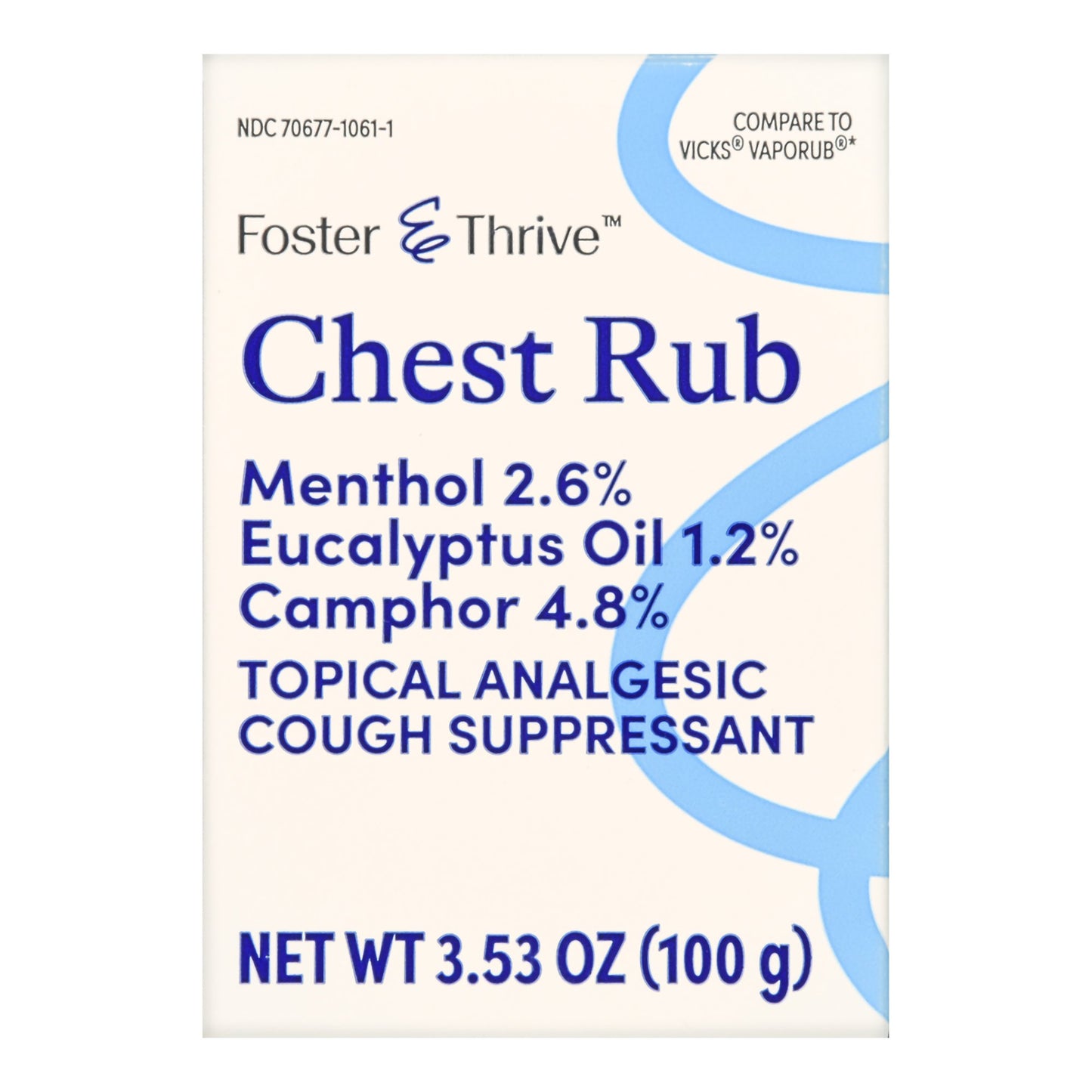 CHEST RUB, OINT FT MEDICATED 3.5OZ