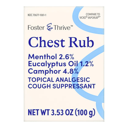 CHEST RUB, OINT FT MEDICATED 3.5OZ