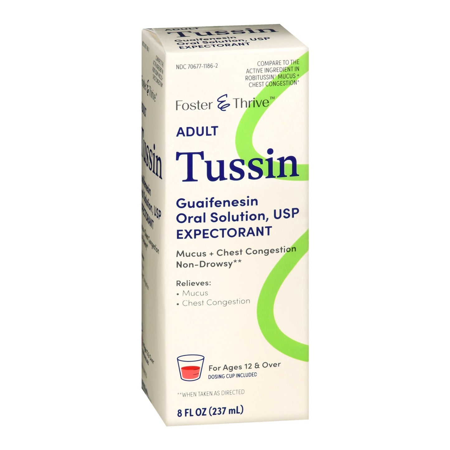TUSSIN, LIQ FT SM 100MG/5ML 8OZ