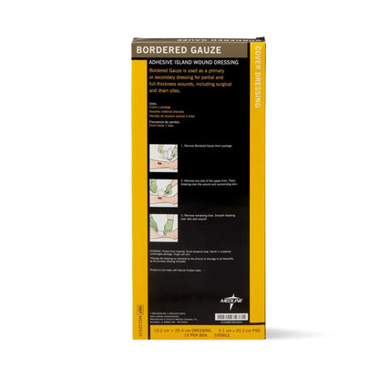 GAUZE, BORDER 4"X10" (15/BX 10BX/CS)