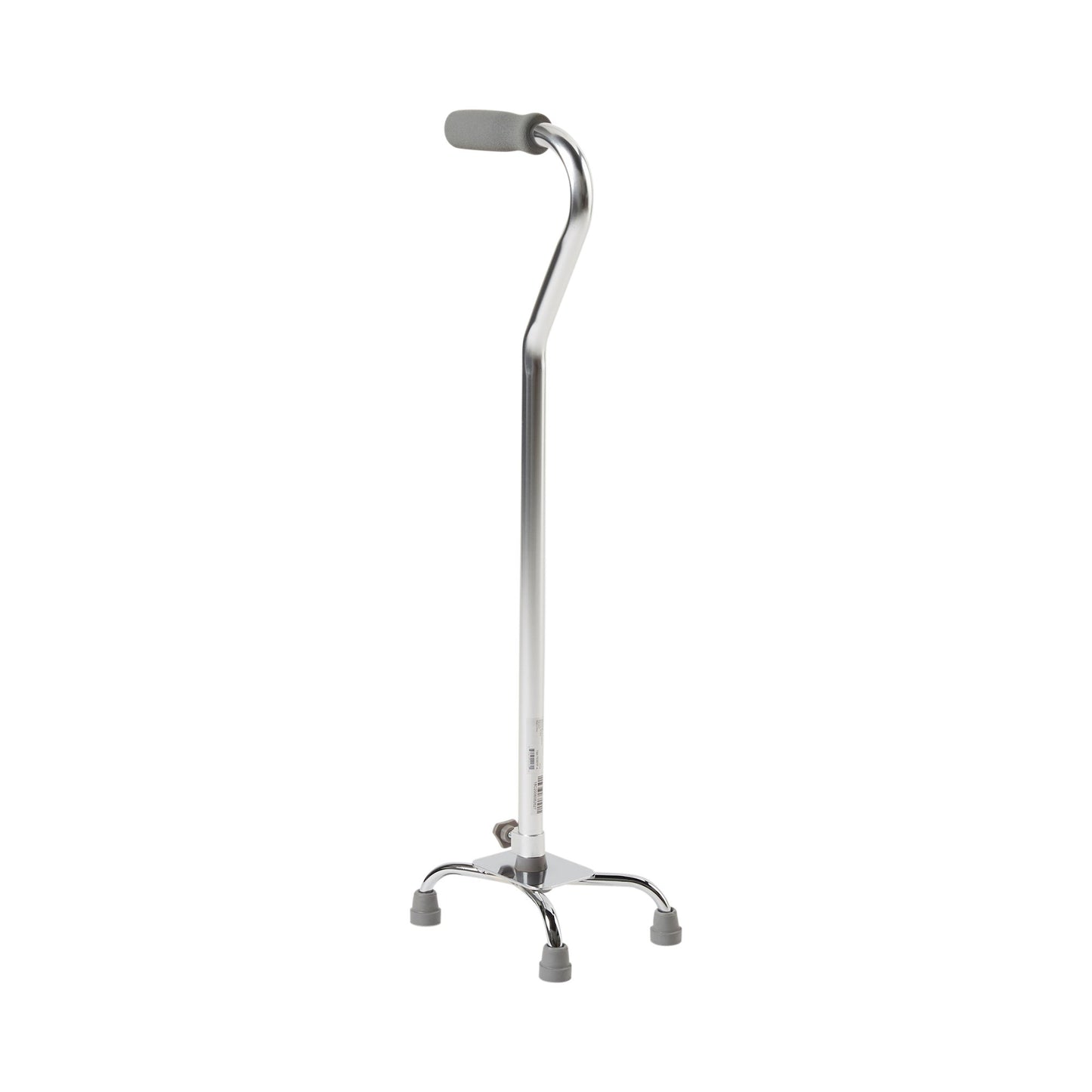 CANE, QUAD/SM BASE ALUM CHROME(4/CS)