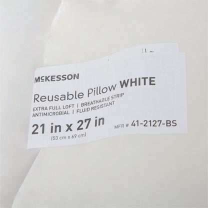 PILLOW, BRTHABL MOIST-RESIST WHT XFUL 21X27 (12/CS
