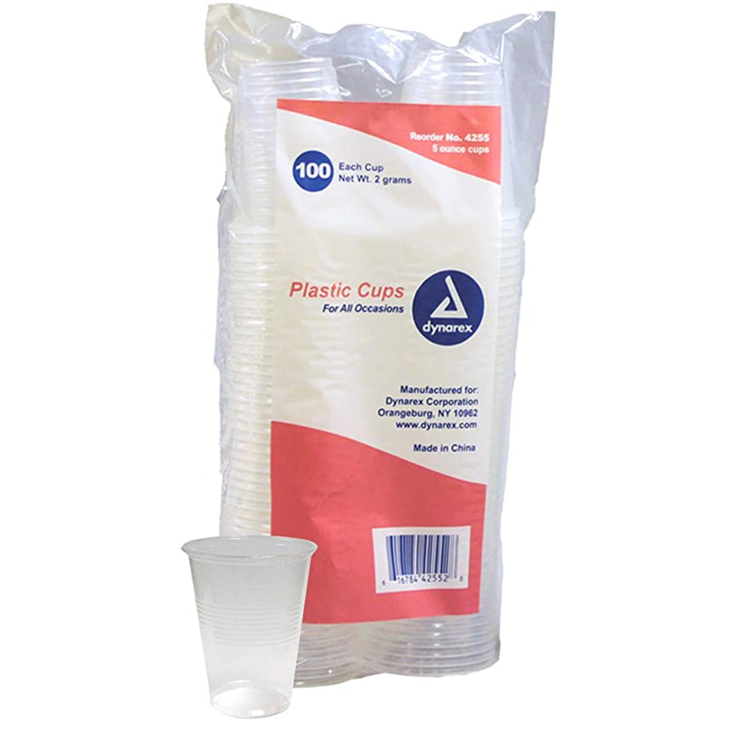 CUP, DRINK PLAS CLR 5OZ (100/PK 25PK/CS)