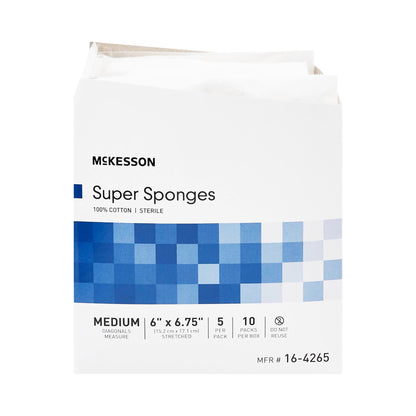 SPONGE, SUPR 6"X6 3/4" MED STRLF (5/PK 10P