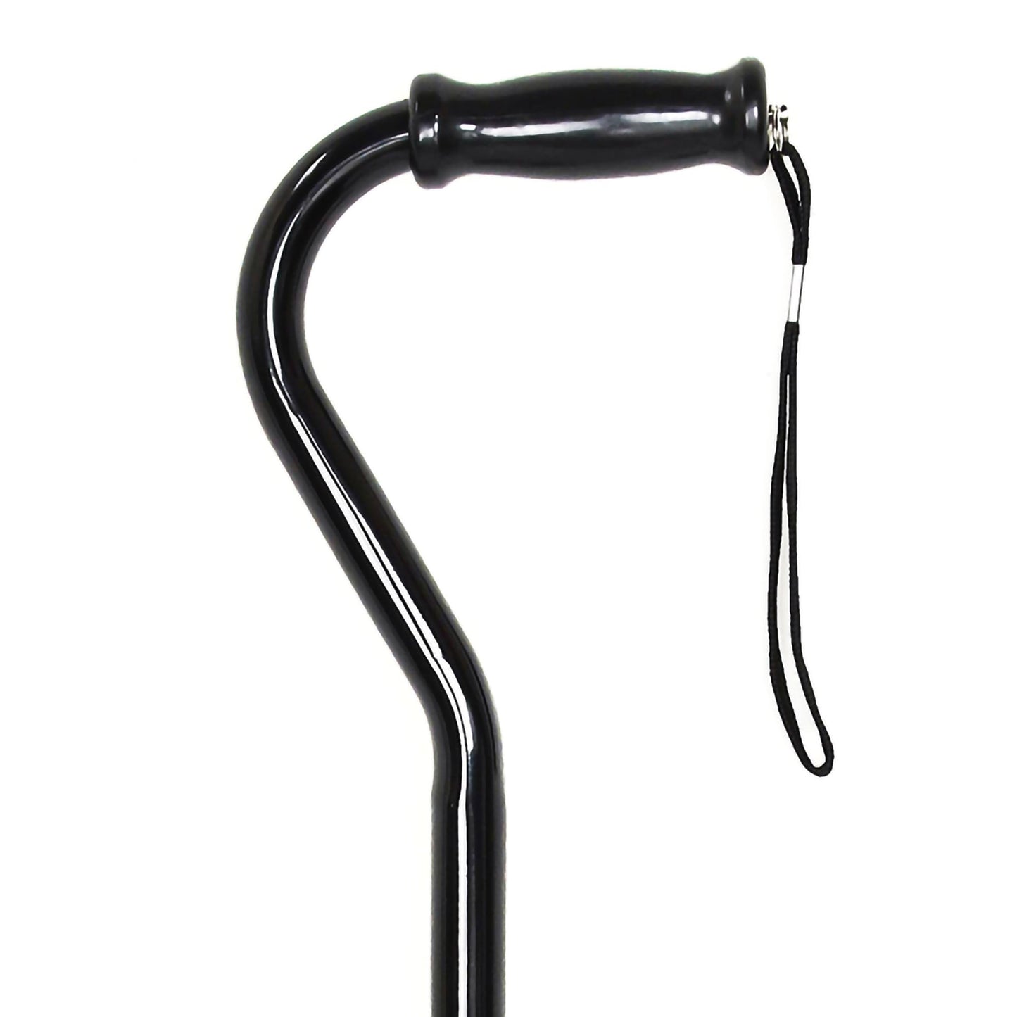CANE, OFFSET HD STEEL BLK (6/CS)