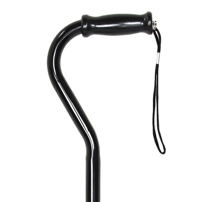 CANE, OFFSET HD STEEL BLK (6/CS)