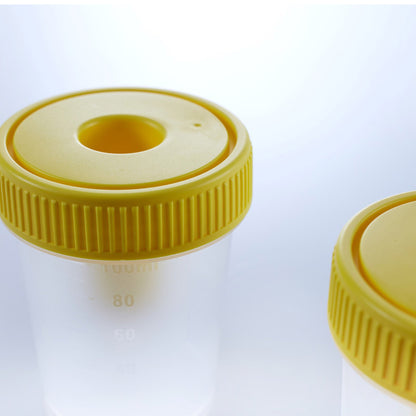CUP, URINE STR W/INTEGRATED TRANSFER DEVICE (300/CS)
