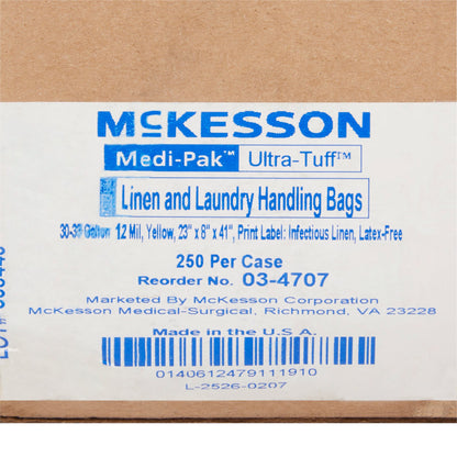 BAG, BIOHAZ YLW 23"X8"X41"(250/CS) MGM03