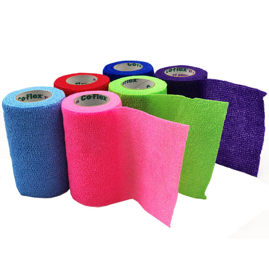 BANDAGE, CO-FLEX COLORPK 4"X5YDS (18/CS)