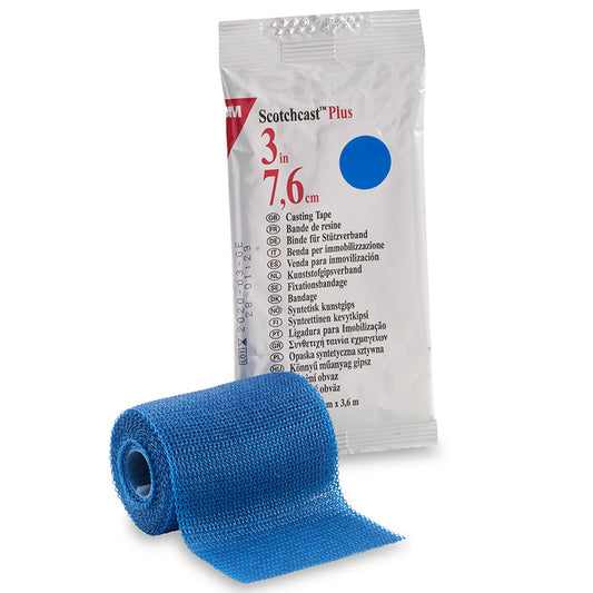 TAPE, CAST SCOTCHCAST 3"X4YDS BLU (10RL/BX)
