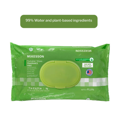WIPE, WET FLUSHABLE UNSCNTED SFT PK W/LID (96/PK 6PK/CS)