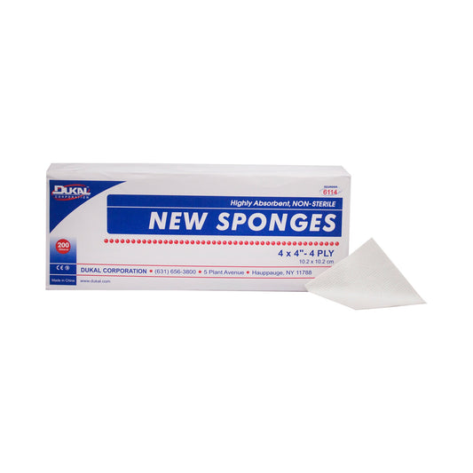 SPONGE, GAUZE 4PLY 4X4 (200/BG10BG/CS)