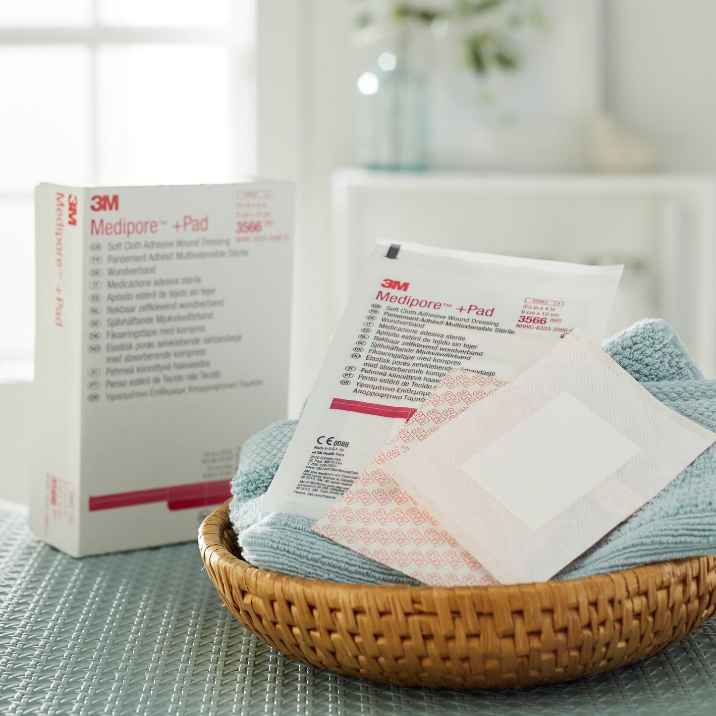 DRESSING, WND ADHSV MEDIPORE +PAD 3 1/2"X4" (25/BX)