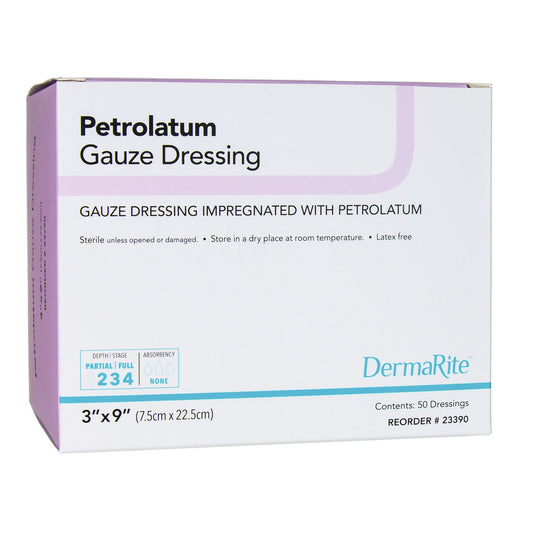 GAUZE, WOUND PETROLATUM 3"X9" (50/BX)