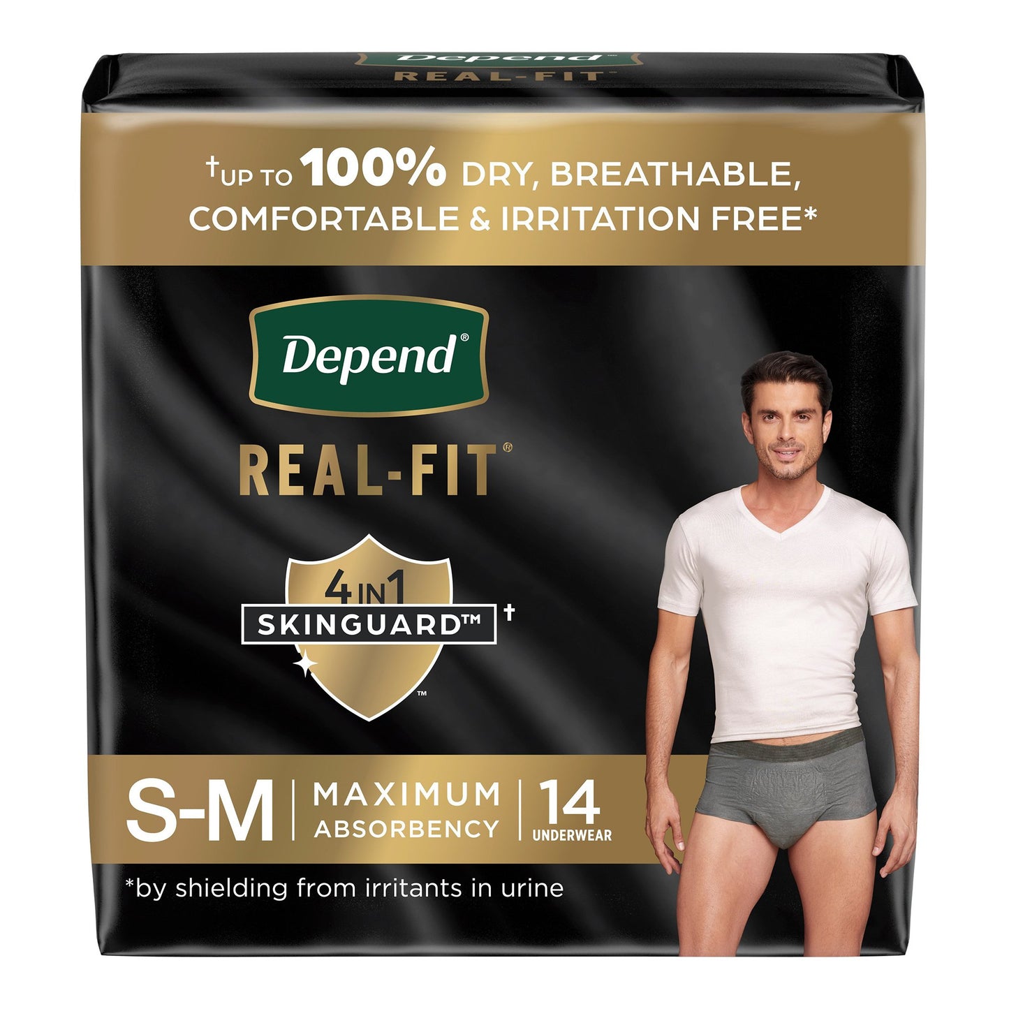 UNDERWEAR, DEPEND REALFIT MAX ABSRB SM/MED (14/PK 2PK/CS)