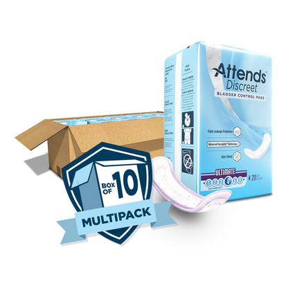 PAD, BLADDER CNTRL ULTIMATE ATTENDS DISCREET (20/BG 10BG/CS)