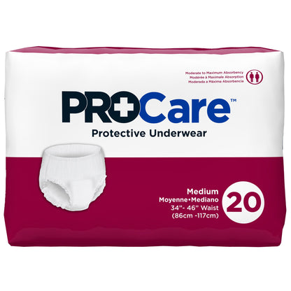 UNDERWEAR, PROTECTIVE PROCARE MED SZ34"-46" (20/BG 4BG/CS)
